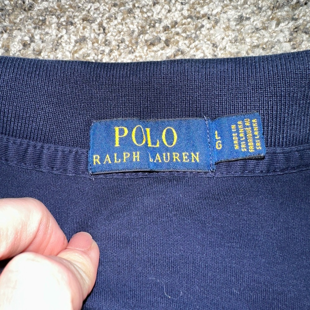 Ralph Lauren Polo in Navy with White Pony - Picture 2 of 6